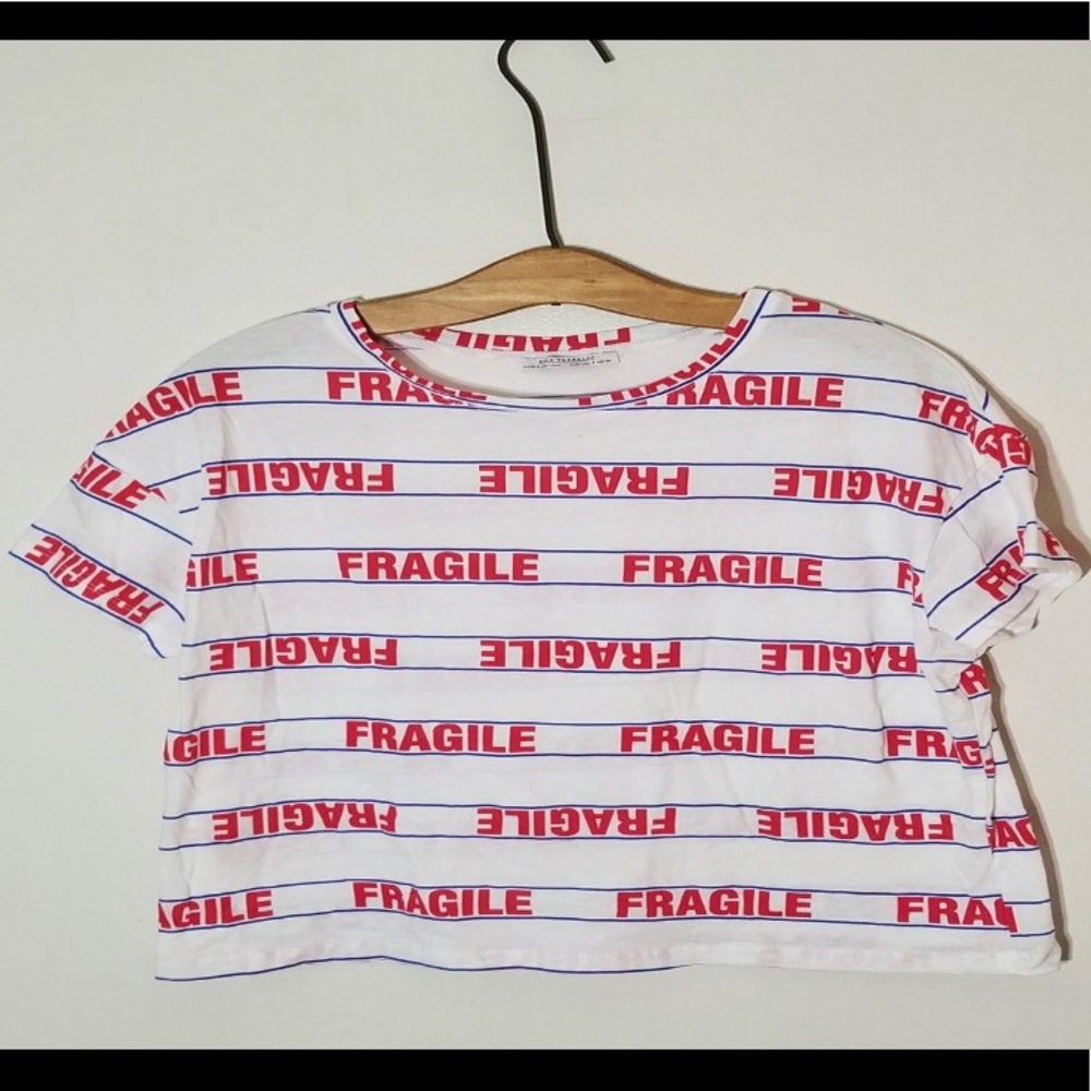 Zara “Fragile” printed T-shirt